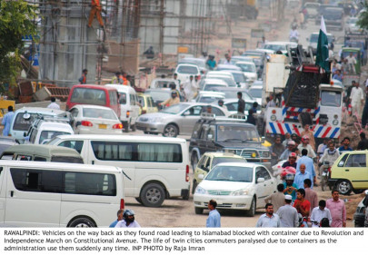 pti pat sit ins motorists decry evening roadblocks