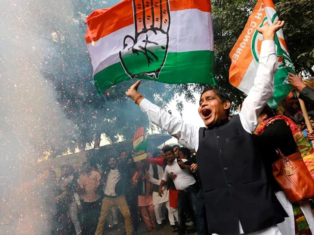 supporters of the congress party celebrate election results photo reuters supporters of the congress party celebrate election results photo reuters