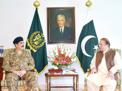 pm nawaz army chief agree to resolve crisis expeditiously