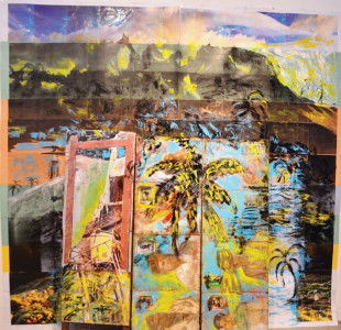 air water fire earth four and other elements bringing the ethereal and material to canvas