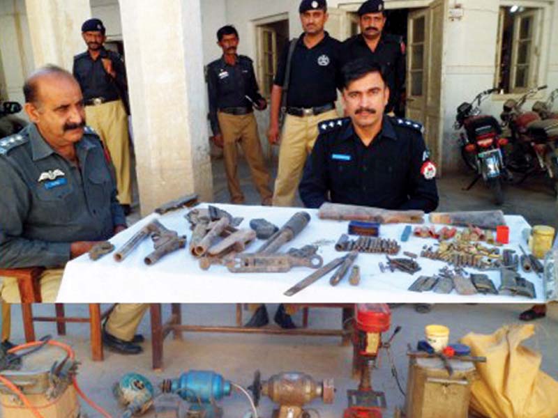 crime control illegal weapons factory uncovered suspect arrested