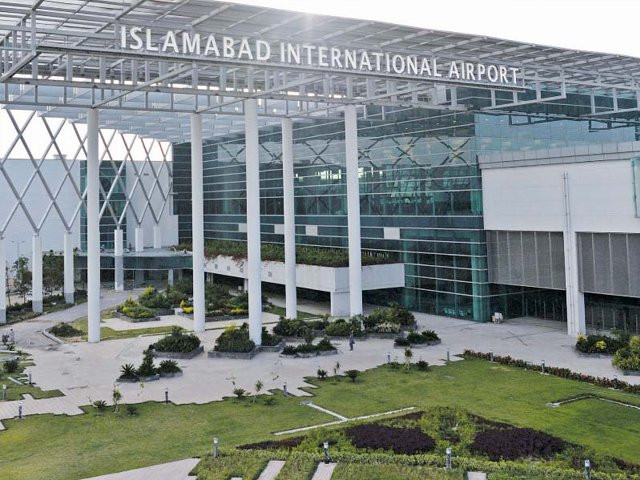 a portion of a recently constructed building at the islamabad international airport that caters to airfreight has started caving in photo afp a portion of a recently constructed building at the islamabad international airport that caters to airfreight has started caving in photo afp