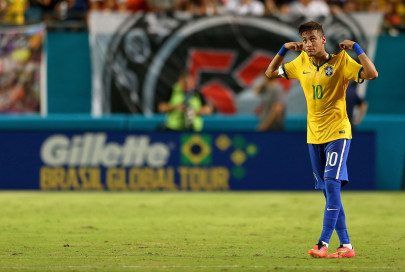 neymar carries the day for brazil