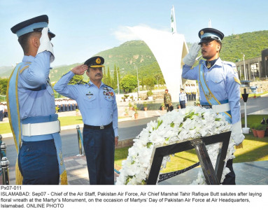 honouring heroes paf observes martyrs day