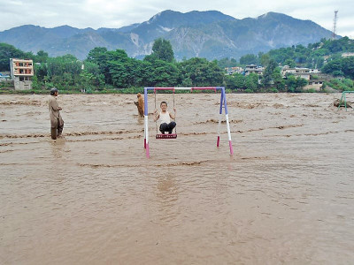 nature s wrath muzaffarabad loses its only park to floods nature s wrath muzaffarabad loses its only park to floods