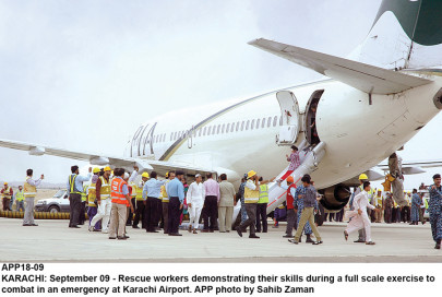 emergency drill with a few hiccups karachi airport conducts safety exercise emergency drill with a few hiccups karachi airport conducts safety exercise