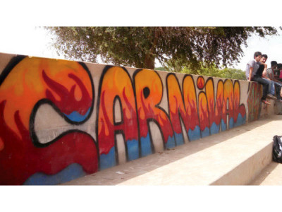 for a change ku s walls don something other than political agenda during carnival