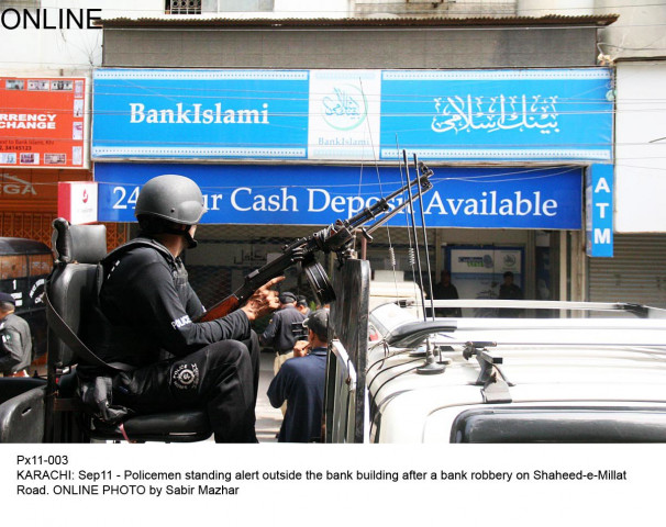 gone in five minutes five men flee with rs4m from bank gone in five minutes five men flee with rs4m from bank