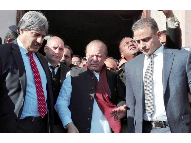 former prime minister nawaz sharif pictured while leaving the accountability court on december 17 2018 photo online
