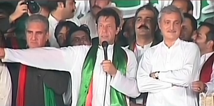 live islamabad protests no pti worker entered ptv offices says imran