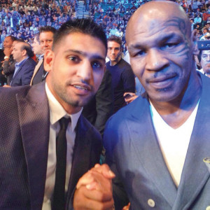100happydays mike tyson with former boxing world champion amir khan 100happydays mike tyson with former boxing world champion amir khan