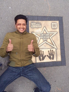 100happydays ritesh deshmukh poses in krakow