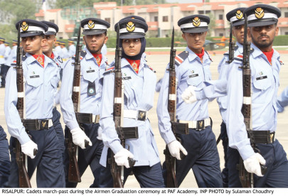 addressing graduates paf is well equipped to guard the skies says air chief