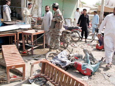 bomb targets levies vehicle in sibi