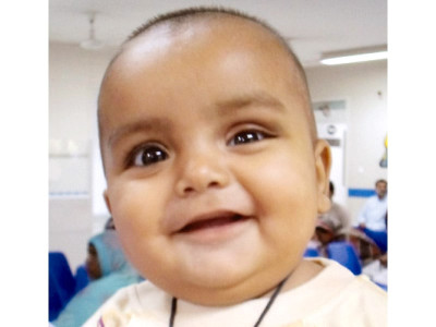 act of generosity seven month old s eyesight restored
