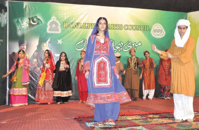 school troupe students present folk dances
