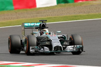 hamilton ahead of dueling teammate rosberg