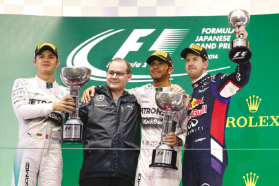 japanese grand prix hamilton wins crash marred race bianchi hospitalised