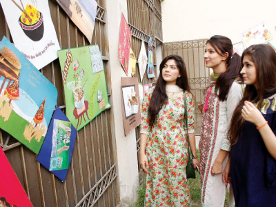 promoting talent journalism students display ad projects