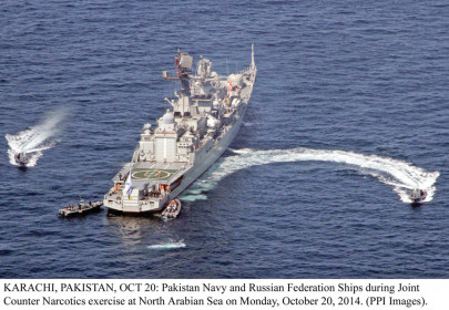 defence ties pak russia joint naval exercise ends