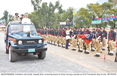 foundation day at flag hoisting ceremony ajk premier absent foundation day at flag hoisting ceremony ajk premier absent