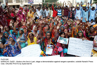 brute force in lyari rangers target three alleged hit men in separate encounters