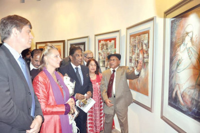 mixed media paintings teacher students showcase modern vision mixed media paintings teacher students showcase modern vision