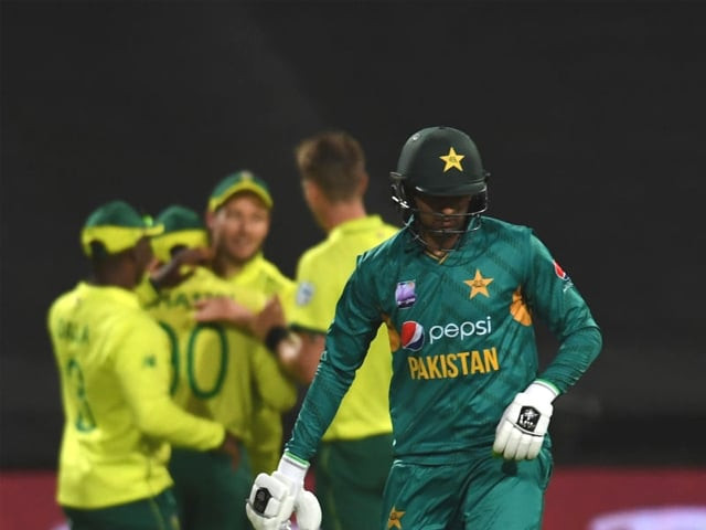 shoaib malik of pakistan after being dismissed during the 1st kfc t20 international match between south africa and pakistan at ppc newlands stadium on february 1 2019 in cape town south africa photo getty