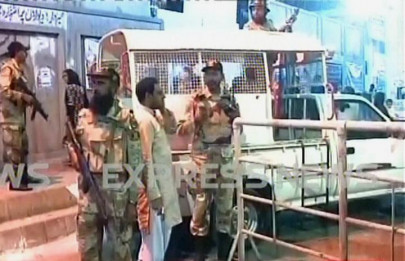 grenade blast near imambargah in karachi kills infant injures eight