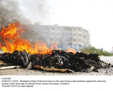 night raids families of 48 detained suspects protest against police