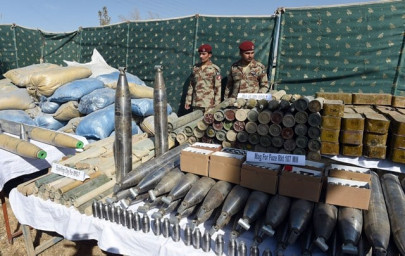 fc seizes weapons cache in gulistan raid