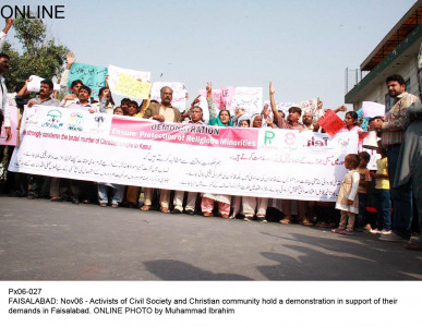 dispossessed and disillusioned hundreds protest against killing of christian couple dispossessed and disillusioned hundreds protest against killing of christian couple