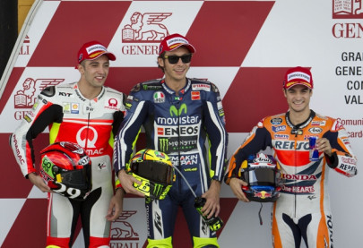 rossi on pole marquez crashes in valencia