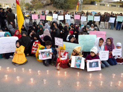 hazara community rally held against child s murder