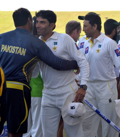taking the first test pakistan make it 1 0 misbah makes it 15 taking the first test pakistan make it 1 0 misbah makes it 15