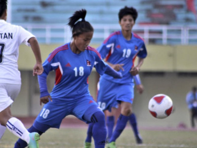 saff championship nepal steamroller bhutan 8 0 in women s football