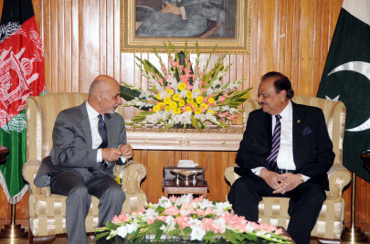 ghani s visit peace and stability in afghanistan is in pakistan s interest says hussain