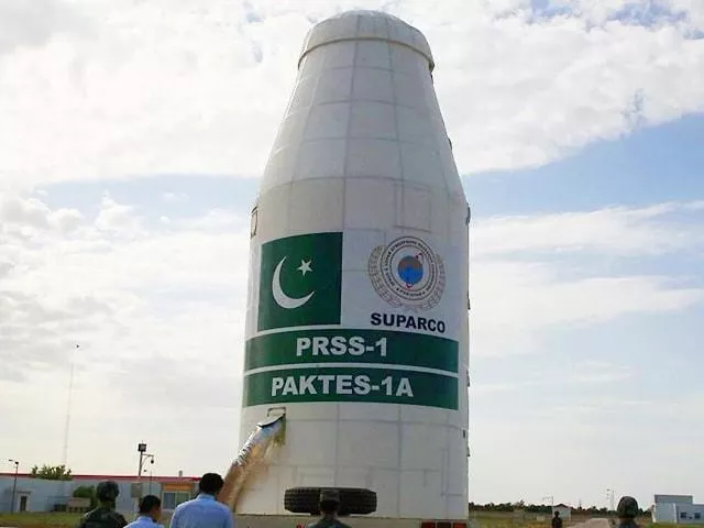 the pakistan remote sensing satellite 1 prss 1 was launched by pakistan from china 039 s jiuquan satellite centre in 2018 photo fo the pakistan remote sensing satellite 1 prss 1 was launched by pakistan from china 039 s jiuquan satellite centre in 2018 photo fo