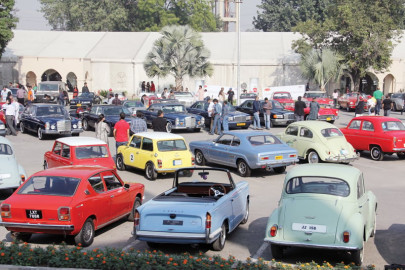 calling car enthusiasts classic wheels roll into lahore