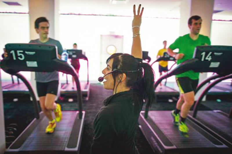 treadmill studio classes put a spin on indoor running