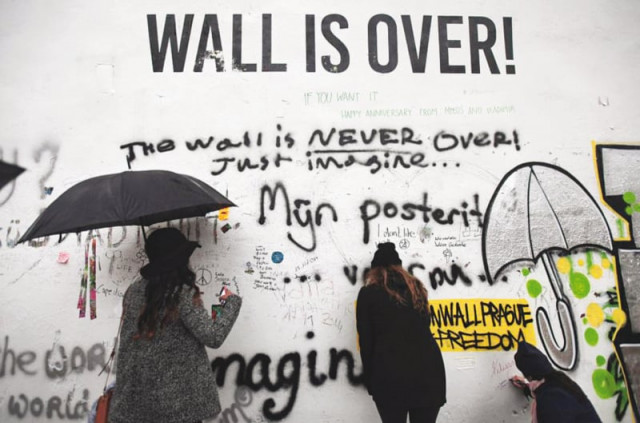 prague services paint over words of love on lennon wall prague services paint over words of love on lennon wall