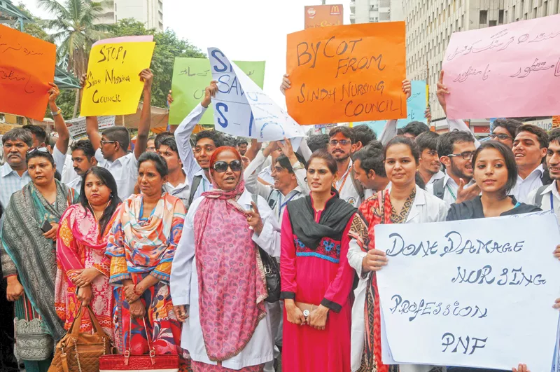 sindh nursing council bill controversial legislation forces nurses to take to the streets sindh nursing council bill controversial legislation forces nurses to take to the streets