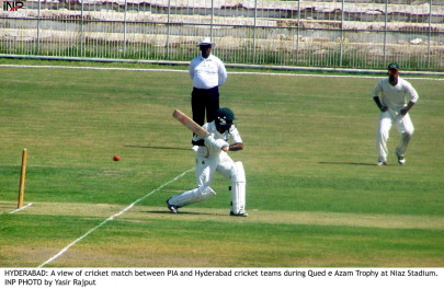 quaid e azam trophy habib bank sent crashing for 128 by hyderabad