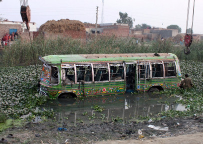 fatal plunge three children die in road accident