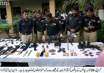 five gang members killed six more suspects held