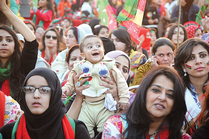 eventful sunday thousands throng d chowk on imran s call