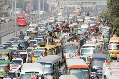 show of strength all roads lead to islamabad for pti supporters