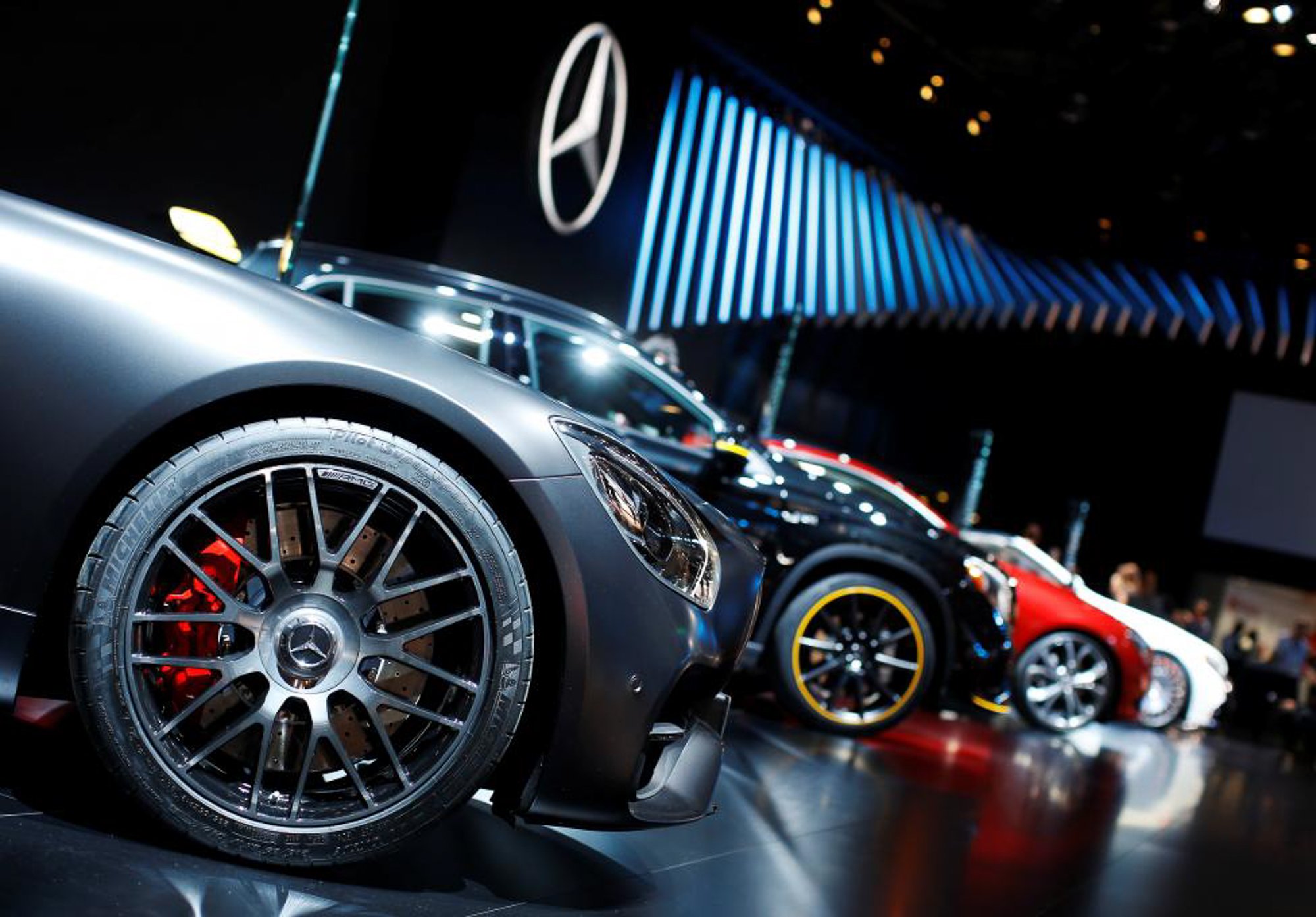 Mercedes Benz vehicles. PHOTO: REUTERS