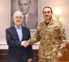 iranian interior minister eskandar momeni pictured in a meeting with chief of defence forces and field marshal syed asim munir at ghq ispr