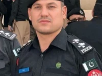 picture of station house officer sho of malagori police station riaz hussain afridi correspondent
